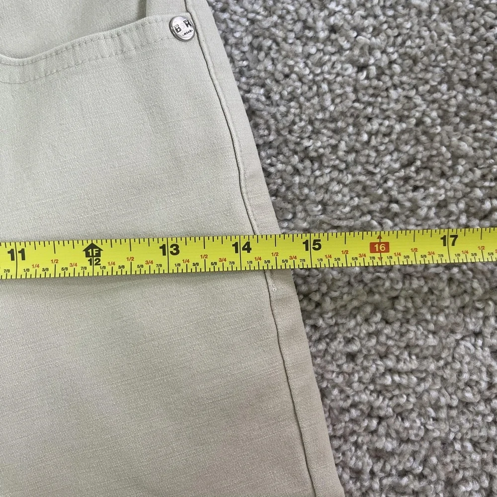 BenRose Straight Jeans Womens 27 Light Wash Beige 100% Cotton Denim Pants